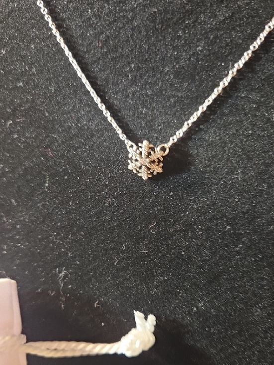 Pandora Ale 925 Silver Sparkling Snowflake Pendant Necklace - Picture 2 of 4